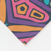 Elegant Kleurrijk naadloos patroon Douchegordijn Fleece Deken (Hoek)