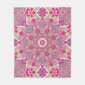 Elegant Kleurrijk naadloos patroon Douchegordijn Fleece Deken (Voorkant)