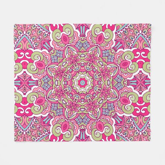 Elegant Kleurrijk naadloos patroon Douchegordijn Fleece Deken (Voorkant (Horizontaal))