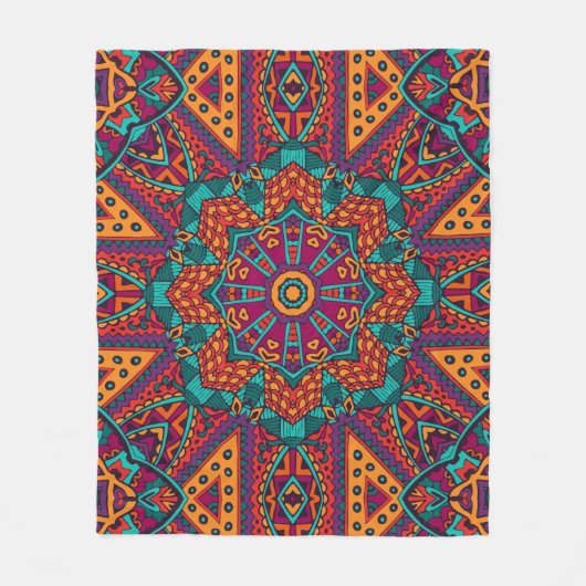 Elegant Kleurrijk naadloos patroon Douchegordijn Fleece Deken (Voorkant)