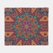 Elegant Kleurrijk naadloos patroon Douchegordijn Fleece Deken (Voorkant (Horizontaal))