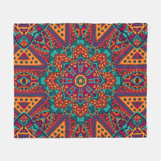 Elegant Kleurrijk naadloos patroon Douchegordijn Fleece Deken (Voorkant (Horizontaal))