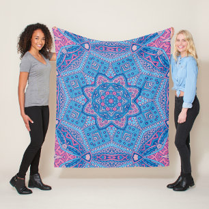 Elegant Kleurrijk naadloos patroon Douchegordijn Fleece Deken