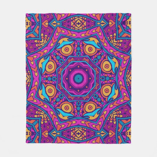 Elegant Kleurrijk naadloos patroon Douchegordijn Fleece Deken (Voorkant)