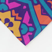 Elegant Kleurrijk naadloos patroon Douchegordijn Fleece Deken (Hoek)