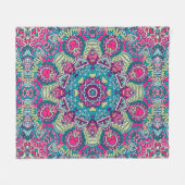 Elegant Kleurrijk naadloos patroon Douchegordijn Fleece Deken (Voorkant (Horizontaal))