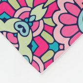 Elegant Kleurrijk naadloos patroon Douchegordijn Fleece Deken (Hoek)