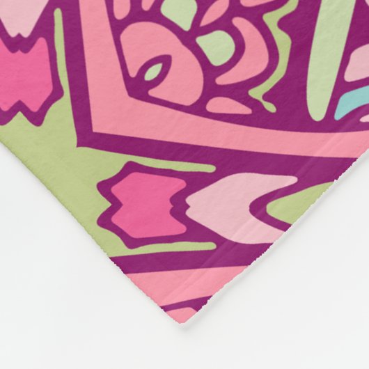 Elegant Kleurrijk naadloos patroon Douchegordijn Fleece Deken (Hoek)