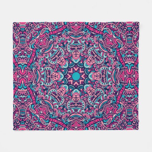 Elegant Kleurrijk naadloos patroon Douchegordijn Fleece Deken (Voorkant (Horizontaal))