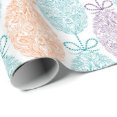 Elegant kleurrijk paaseipatroon | FEESTDAGEN Cadeaupapier (Rol Hoek)