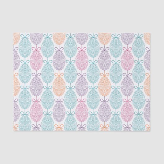 Elegant kleurrijk paaseipatroon | FEESTDAGEN Tissuepapier (Voorkant)