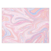 Elegant kleurrijk pastelroze blauw oranje marmer tafelkleed (Voorkant (Horizontaal))