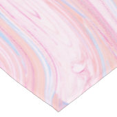 Elegant kleurrijk pastelroze blauw oranje marmer tafelkleed (Gekanteld)