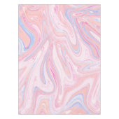 Elegant kleurrijk pastelroze blauw oranje marmer tafelkleed (Voorkant)