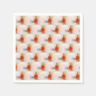 Elegant Kleurrijk Rood Peppers Voedsel Abstract Pa Servet