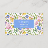 Elegant kleurrijk rustiek bloemenpatroon visitekaartje (Voorkant)