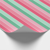 Elegant kleurrijk Trendy Roze Groene Modern Cadeaupapier (Hoek)