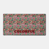 Elegant Kleurrijk Verlofpatroon Bureaumat (Voorkant)