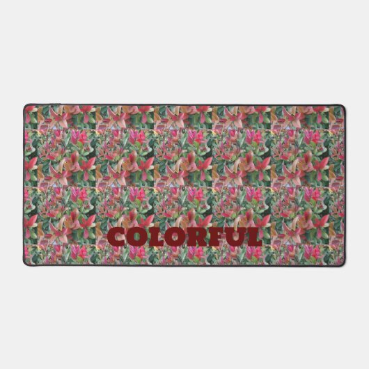 Elegant Kleurrijk Verlofpatroon Bureaumat (Voorkant)