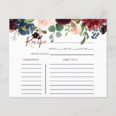 Elegant kleurrijk Vrijgezellenfeest Recipe Kaart (Voorkant)