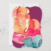 Elegant Kleurrijk Waterverf Vrijgezellenfeest Kaart (Achterkant)