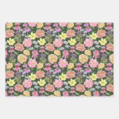 Elegant Kleurrijk Waterverf Wildflower Pattern Inpakpapier Vel (Voorkant 2)