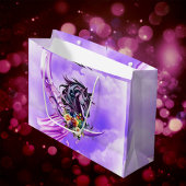 Elegant kleurrijk wild paard groot cadeauzakje