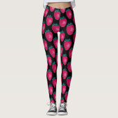 Elegant kleurrijke aardbeien Vruchtpatroon | Leggings (Voorkant)