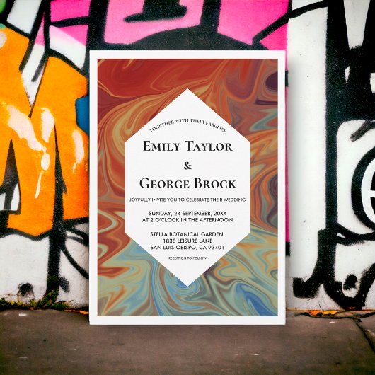 Elegant kleurrijke Abstracte moderne eenvoudige br Kaart