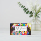 Elegant, kleurrijke ballonnen, Fireworks, stijlvol Visitekaartje (Staand voorkant)