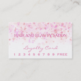 Elegant kleurrijke Confetti Ink Stippen Klantenkaartje