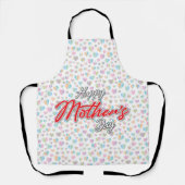 Elegant Kleurrijke Moederdag Ontwerp Schort (Voorkant)