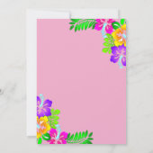 Elegant Kleurrijke Rozen Roze Bloemen Vrijgezellen Kaart (Achterkant)