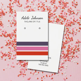 Elegant kleurrijke stripes die verdienen visitekaartje