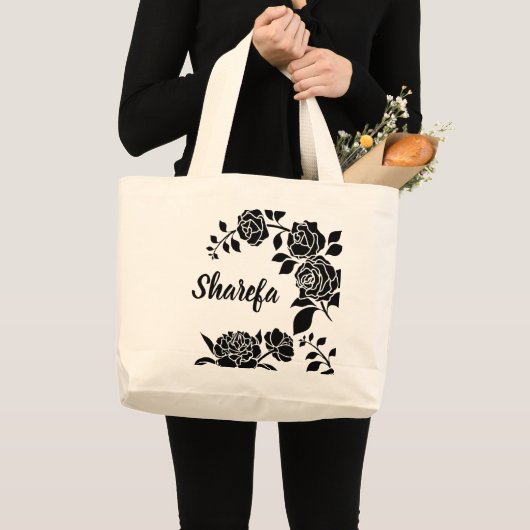 Elegant Klimmen Rozen Canvas tas (Voorkant (product))