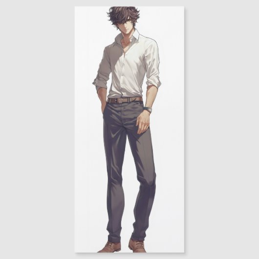 Elegant knappe anime Man (Voorkant)