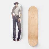 Elegant knappe anime Man Persoonlijk Skateboard (Voorkant)