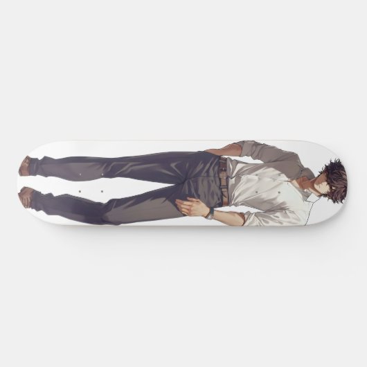 Elegant knappe anime Man Persoonlijk Skateboard (Horizontaal)
