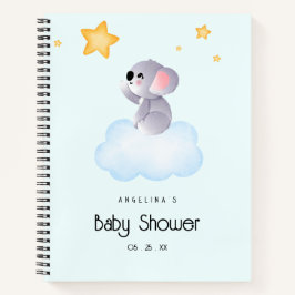 Elegant Koala Baby shower cadeau lijst Notitieboek