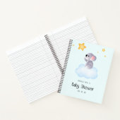 Elegant Koala Baby shower cadeau lijst Notitieboek (Binnen)