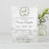 Elegant Koala Eucalyptus Leaf Foliage Baby shower Kaart (Staand voorkant)