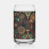 Elegant kobalt "Heritage-Inspired Patterns" glas (Achterkant)