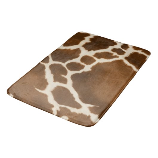Elegant Koe Faux Leather Modern Collectie Badmat (Gekanteld)