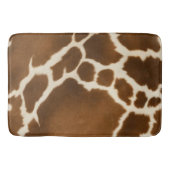Elegant Koe Faux Leather Modern Collectie Badmat (Voorkant)