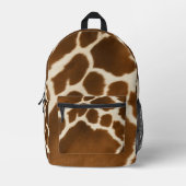 Elegant Koe Faux Leather Modern Collectie Bedrukte Rugzak (Voorkant)