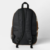 Elegant Koe Faux Leather Modern Collectie Bedrukte Rugzak (Achterkant)