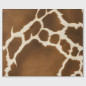 Elegant Koe Faux Leather Modern Collectie Cadeaupapier (Vlak)
