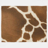 Elegant Koe Faux Leather Modern Collectie Fleece Deken (Voorkant (Horizontaal))