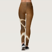 Elegant Koe Faux Leather Modern Collectie Leggings (Achterkant)