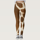 Elegant Koe Faux Leather Modern Collectie Leggings (Voorkant)